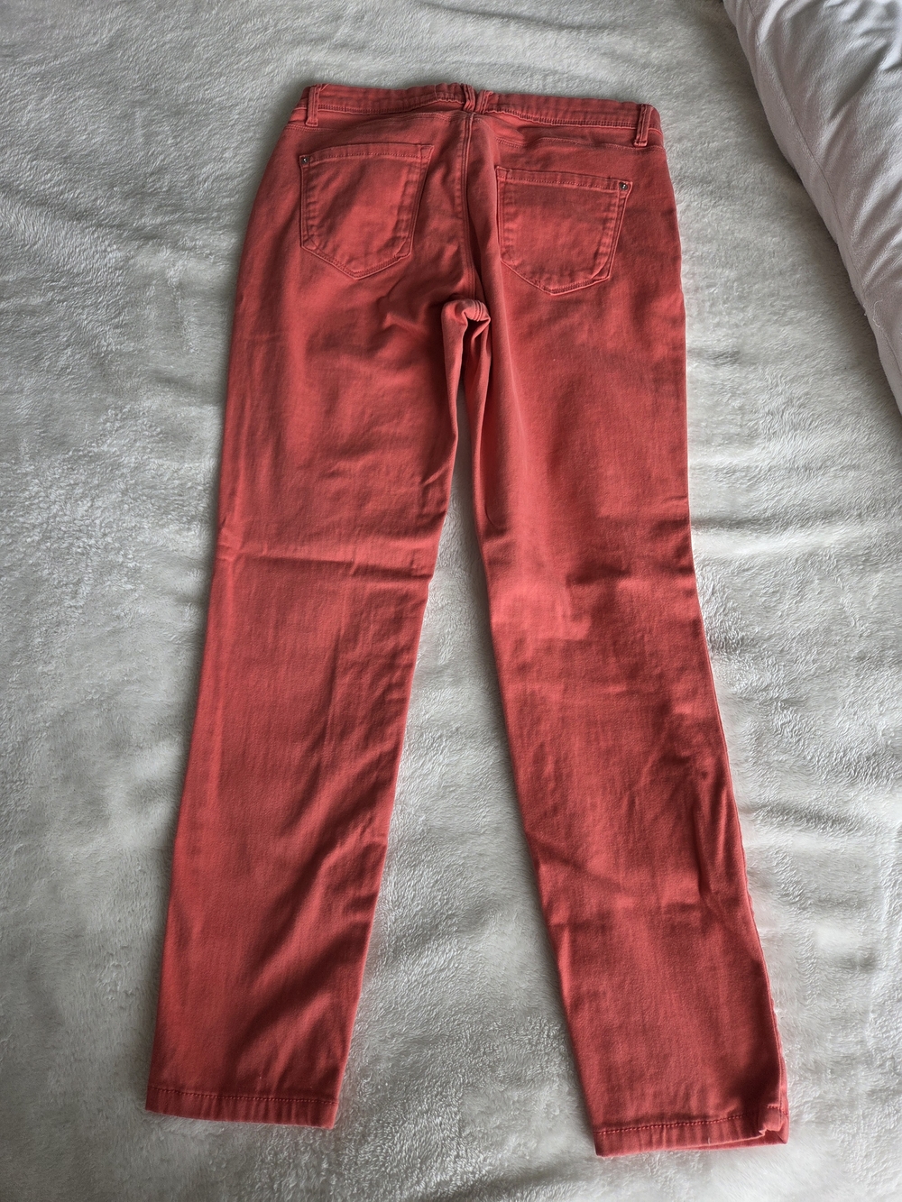 Curve Appeal Coral Red Slim Jeans Size 6